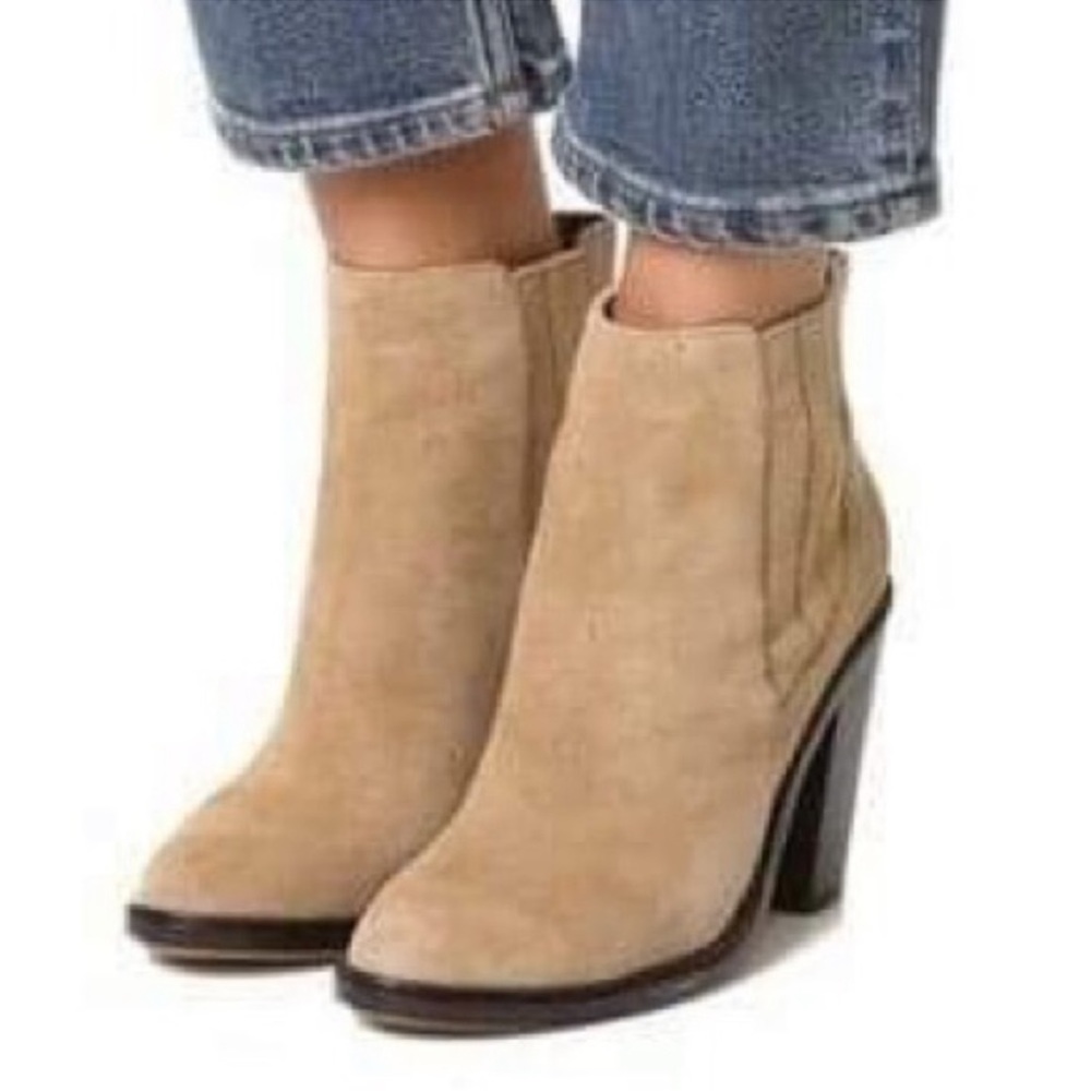 ❤️ Joie Cloee Block Heel Suede Chelsea Boot NWT